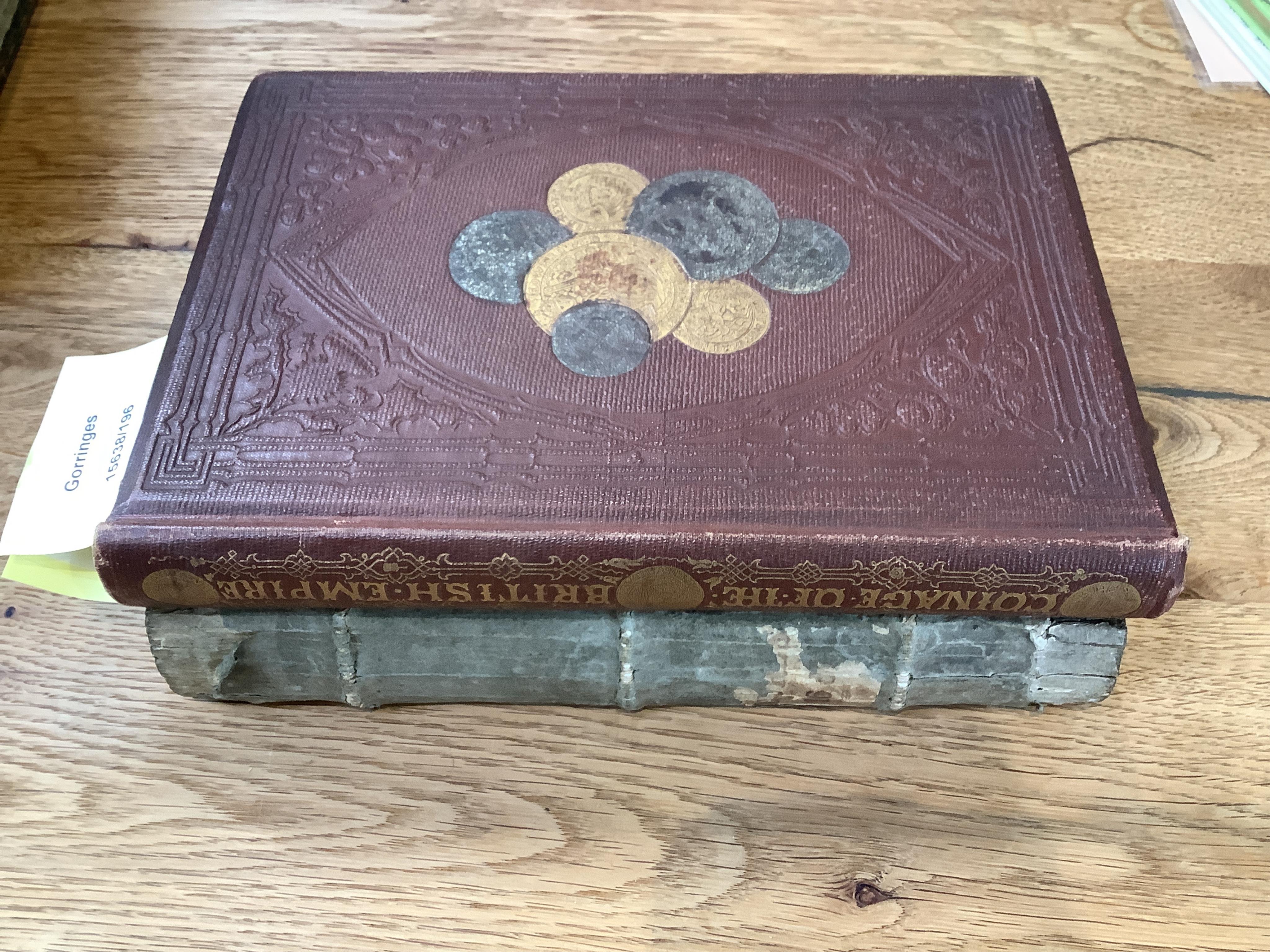 Humphrey’s, Henry Noel. The Coinage of the British Empire: An Outline of the Progress of the Coinage in Great Britain and Her Dependencies, from the Earliest Period to the Present Time, new ed., 1861, chromo frontis., ch